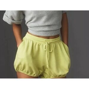 Daily Practice Anthropologie Grace Bloomer Bubble Shorts S Lime Green Loungewear